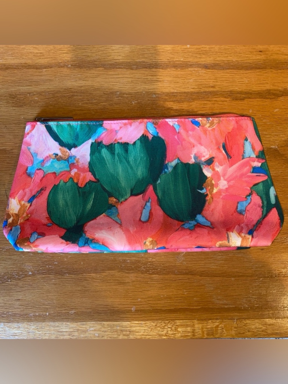 CLINIQUE Floral Cosmetic Makeup Bag Travel